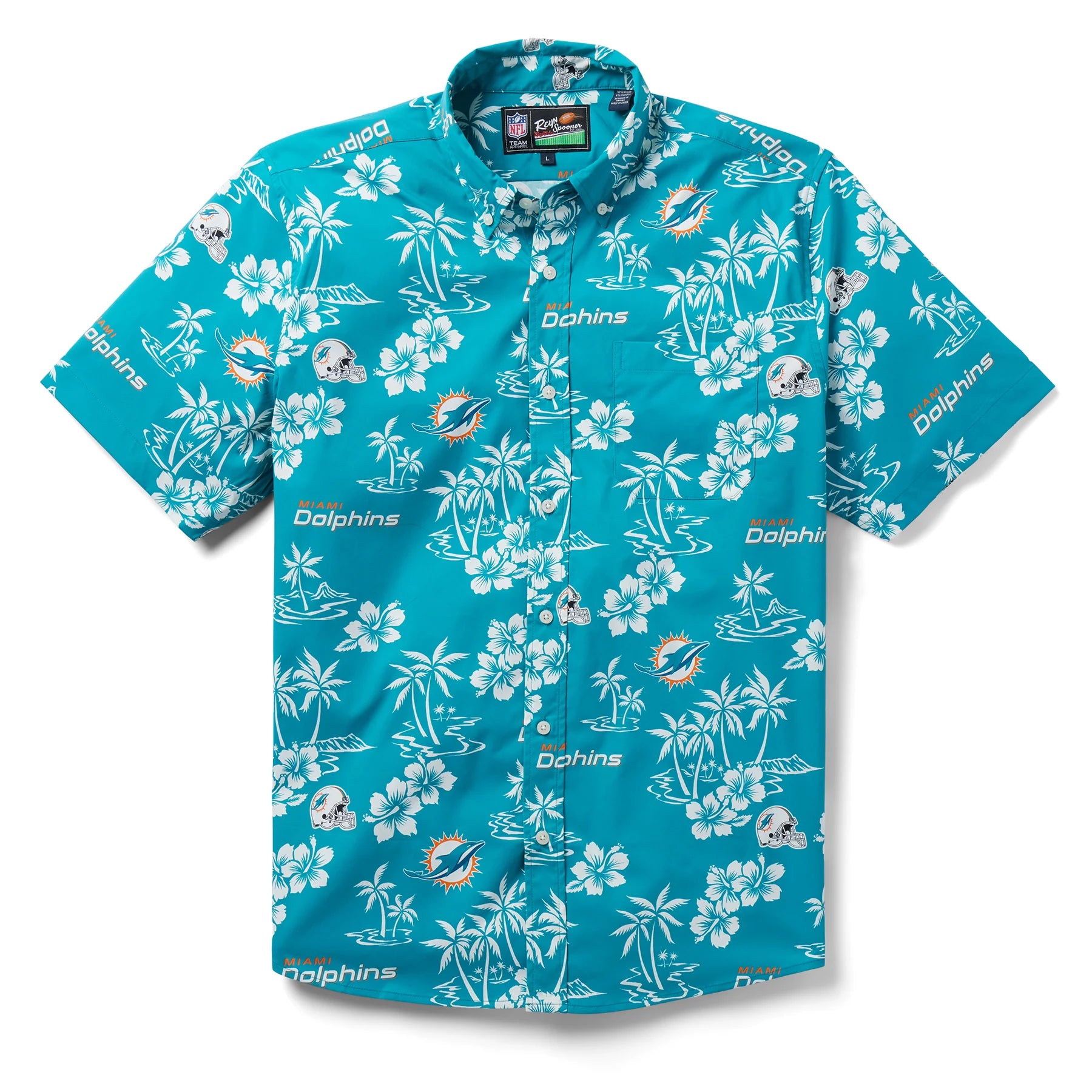 MIAMI DOLPHINS KEKAI PERFORMANCE BUTTON FRONT